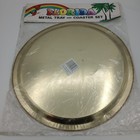 Vintage Florida 70   s Metal Tray And Coaster Set  Souvenir Litho Lithograph New