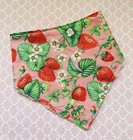 Strawberry Sunset Summer Baby Girl Bandana Bib