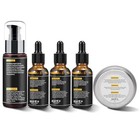 Beard Grooming Kit For Men Oil Wash Balm Comb Brush Scissors Gift Set