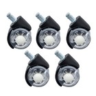 5 Pcs 2 In Swivel Caster Wheels Office Chair Replacement Rubber Heavy Duty 360  