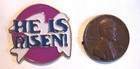 He Is Risen Lapel Pin Easter Jesus Christ Dove Christian Metal Enamel