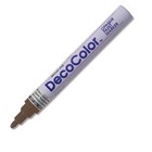 Decocolor  Paint Marker  Dark Brown Ink  Broad Point  Permanent  Oil Based