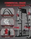 Smith Machine Home Gym All In One Squat Rack Power Cage 2200lbs W cable Systems