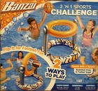 Basketball football Inflatable Set Pool Play Target   Balls Banzai Water Games