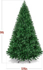 Christmas Tree  4 5  6 7 5 9ft With 1000 Branches   450 Warm Lights 
