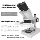 20x-40x Industrial Binocular Stereo Microscope For Mobile Phone Clock Repairing