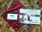 Mad Men  Don Draper Pocket Square business Card Studio Coa