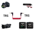 3 5mm Trs To Trs Patch Cable Cord Wire For Canon  Nikon   Other Cameras With 3 5