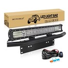 Led Light Bar  23  570w Spot Flood Combo Beam Work Driving Lamp With License