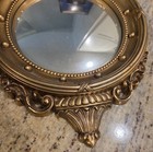 Vtg Syroco 4410 Federal American Eagle Convex Porthole Mirror 16    Gold Antique
