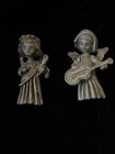 Vintage Vernon Pewter Angel Band Set Of 4 Mini Miniature Figures W Instruments 
