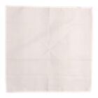 1670 Mens White Pocket Square 100  Cotton Solid Hanky Dress Handkerchief 12x12 