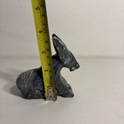 Vintage 3 5    Donkey Mule Onyx Natural Marbled Stone Hand Carved Statue Figurine