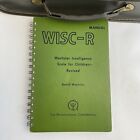 1974 Wisc-r Wechsler Intelligence Scale For Children Briefcase Kit Prop Read