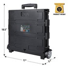 Folding Utility Cart Portable Handcart Collapsible Tool Box Rolling Trolley New