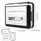 Cassette Player-cassette Tape To Mp3 Cd Converter- Powered By Battery Or Usb