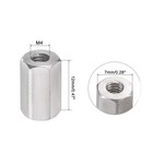 10pack M4 X 0 7-pitch 12mm Length 304 Stainless Steel Metric Hex Coupling Nut