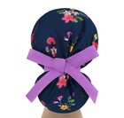 Scrub Hats  Nurse Scrub Cap  Womens Surgical Hat  Ponytail Scrub Cap Flowers