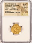 Heraclius And Her  Constantine Gold Av Solidus 613-641 Ad - Certified Ngc Ch Vf