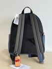 Nwt Cz778 Court Backpack In Signature   Leather Denim