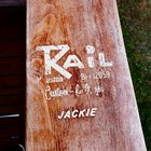 The Rail Slalom Water Ski Teak Wood Extreme Tunnel Custom Vintage  Made In Texas