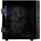 Clx Karnak Micro Tower Black  Tempered Glass  Includes 3 Rgb Fans  No Psu  Matx