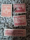 Lote 4 Uni  Stamps Collection From Ecuador  Used  See Photos  Excelent Condition