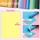 Colored Cardstock Paper  60 Sheets  8 5   X 8 5 X 11 Inches  Assorted Colors 