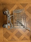 Silver Metal Miniature Shopping Cart Pretend Play Grocery Toy