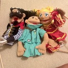 Lot Of 3 Melissa   Doug Puppets W  Costumes - Doctor  Cheerleader Megan   Pirate