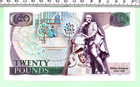 1984 D  H  F  Somerset Genuine Pictorial  d  Series Ef  Purple   20 Note  573 