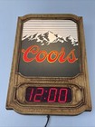 1981 Coors Light Digital Clock   Light Golden Colorado Tested Working Mountains