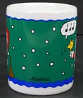 Schulz Peanuts Snoopy Woodstock Christmas Bell Ringers Ceramic Coffee Mug Comic