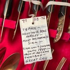 78 Piece Set Siam Thailand Flatware Embossed
