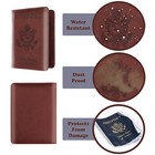 Slim Leather Travel Passport Wallet Holder Rfid Blocking Id Card Case Cover Us