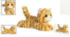 Tiny Ginger Cat Plush - Mini Flopsie Stuffed Animal For Playful Cuddles