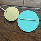 Hobby Lobby Multicolor Alternating Color And Size Wooden Circles Garland