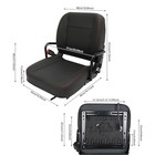 Universal Tractor Seat With Safety Belt 220 Lbs Capacity For Excavator Bulldozer