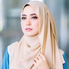 Chiffon Hijab Women    Turban Scarf  Plain Bubble Islamic Muslim