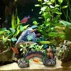 Aquarium Ornament Artificial Fish Tank Resin Arch Bridge Landscape Tree Decor Us