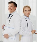 Heedfit Professional Lab Coat Women  Long Sleeve Poly Cotton - 37  Lab Coat Men