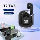 T2 Tws Wireless Bluetooth Headset Transparent Headphones For All Smartphones