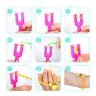 4614pcs Rubber Bands Kit With 3 Layer Container Bracelet Making Kit For Girls
