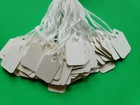1000 Blank White Merchandise Price Tags With Strings Size  1 Retail Strung Label