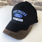 Vintage Ford Trucks Built Tough Embroidered Cap Hat Suede Trimmed Bill Nos