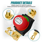 Top Post Battery Disconnect Switch  12-48v Heavy-duty Battery Kill Switch For Ca
