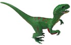 Green Velociraptor Dinosaur Figure Toy 6  Tall 10  Head To Tail Tip  age 3  