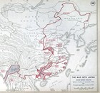 Wwii Map 141 Japan China Burma Theater Hong Kong Manchuria Korea Nanking 1944