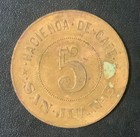 1900   s Puerto Rico Coffee Hacienda San Juan - Maricao lares 5 Almud Token 