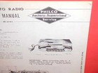 1957 Mercury Turnpike Cruiser Montclair Monterey Philco Radio Service Manual 57